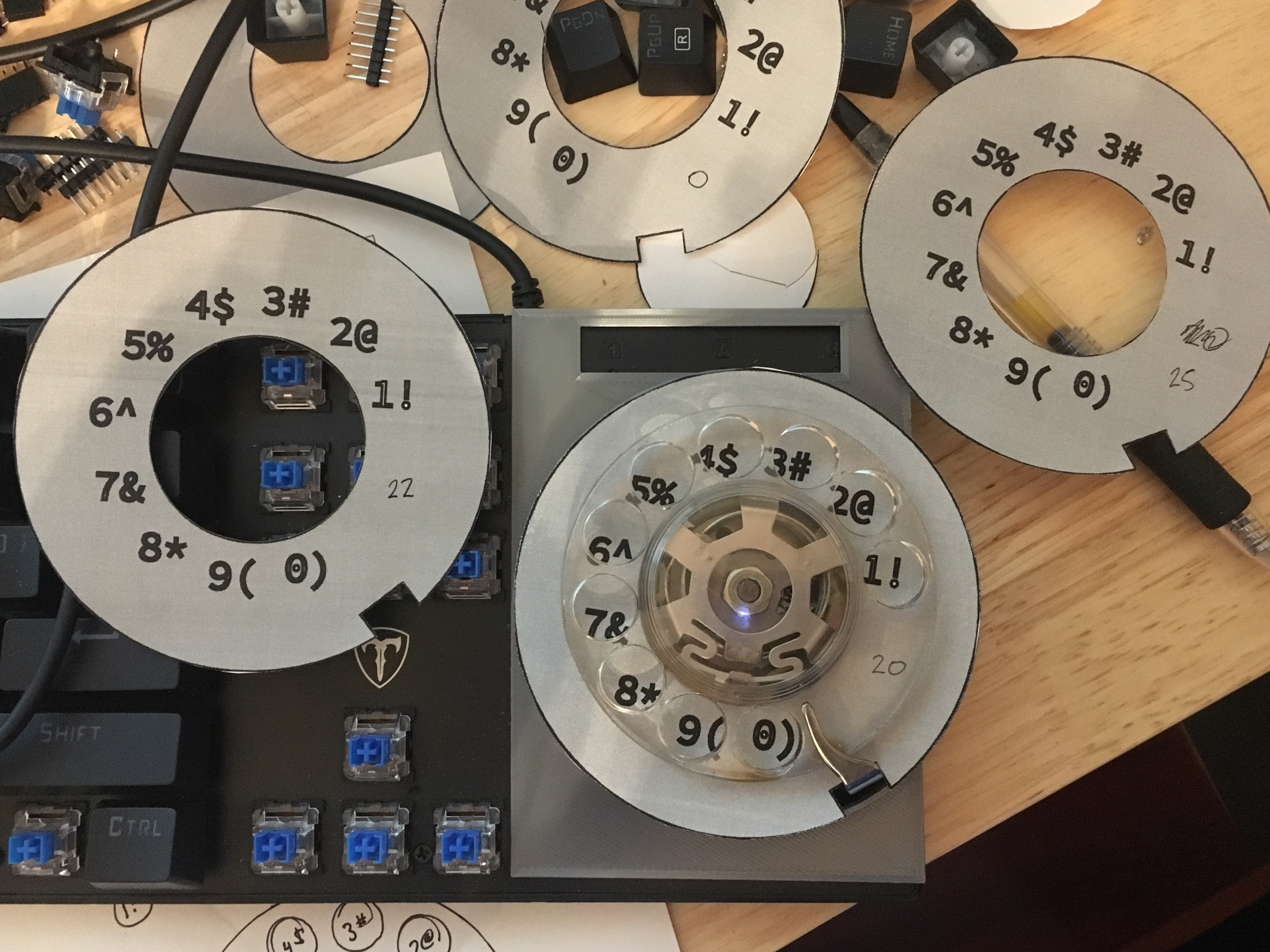 Assorted paper dials